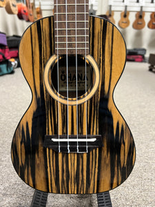 OHANA CK-150BWE Black/White Ebony Concert Ukulele