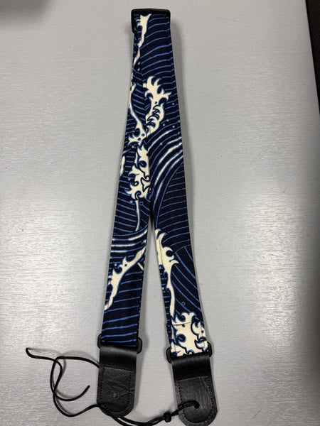 Quiltsand Woven Ukulele Strap - Great Wave - Adjustable