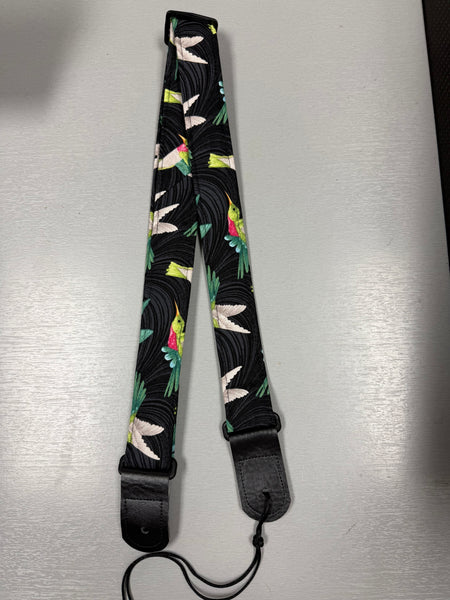 Quiltsand Woven Ukulele Strap - Hummingbird - Adjustable