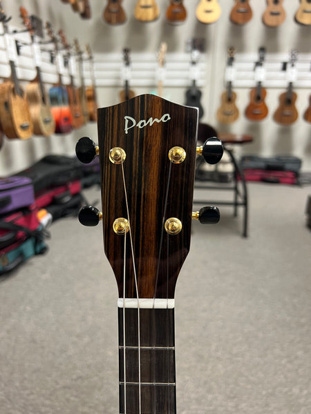 PONO ABD Solid Acacia Deluxe Baritone Ukulele