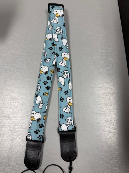Quiltsand Woven Ukulele Strap - Snoopy & Woodstock - Adjustable