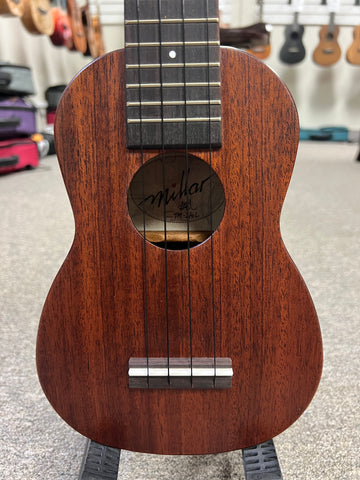 Millar TM-210L Solid Mahogany Soprano Long Neck Ukulele