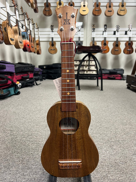 KoAloha KSO-10 Solid Acacia Soprano Ukulele w/Case - KoAloha Opio