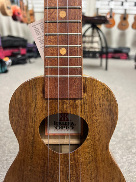 KoAloha KSO-10 Solid Acacia Soprano Ukulele w/Case - KoAloha Opio