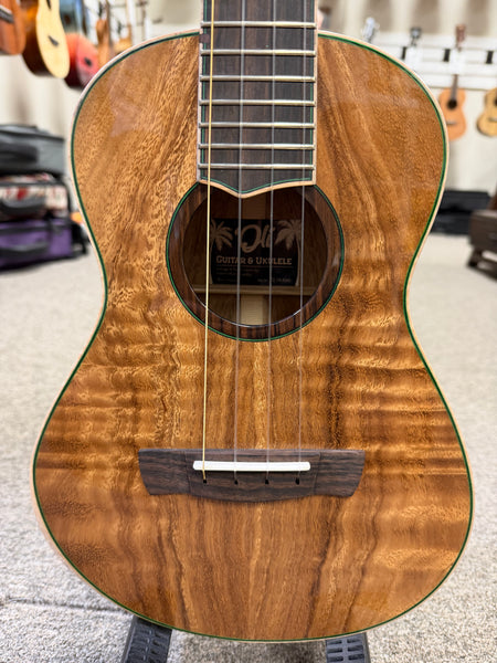 Oli X2-TA-KALO Solid Acacia Tenor Ukulele w/Case