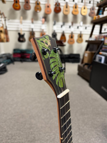 Oli L2-CCA-S Solid Cedar/Acacia Concert Ukulele w/Case