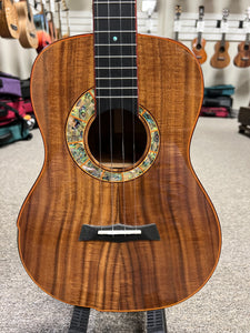 SNAIL S-60B Solid Acacia Baritone Ukulele w/Case #3 - Comfort Armrest