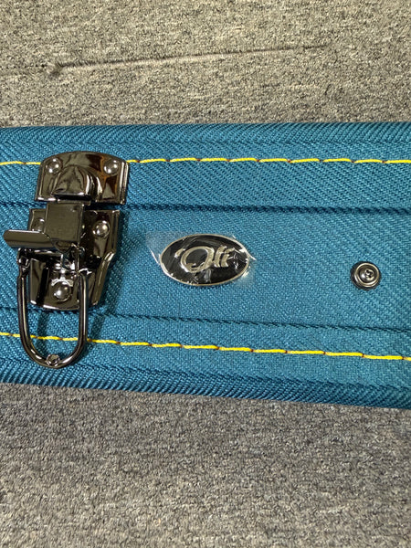 Oli L2-TQM-BL Solid Quilted Maple Ocean Blue Tenor Ukulele w/Case