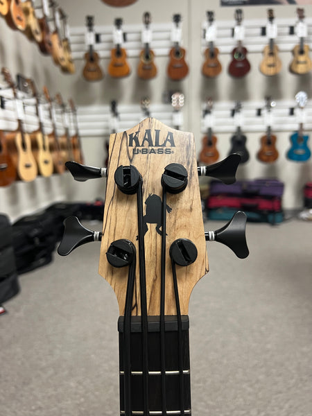 KALA Spalted Maple U-Bass w/Case -  Kala Ubass
