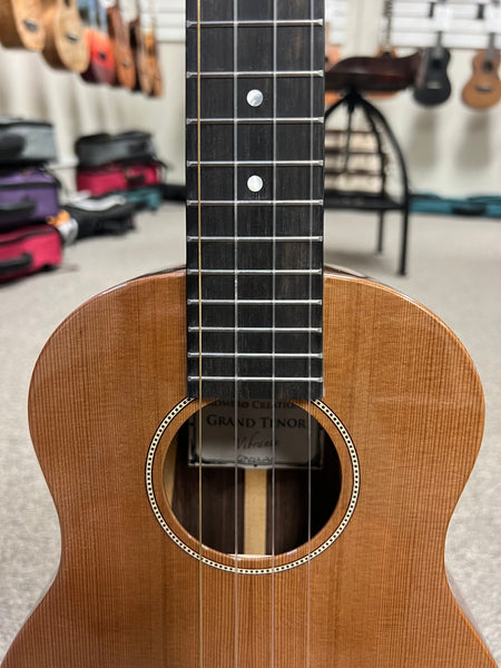 Romero Creations Solid Cedar/Pau Ferro Vibrante Grand Tenor Ukulele w/Case - GT-V-CP