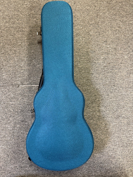 Oli L2-TQM-BL Solid Quilted Maple Ocean Blue Tenor Ukulele w/Case