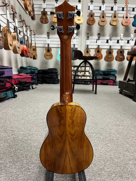 KUMU SQ-35 Koa Soprano Long Neck Ukulele w/Case