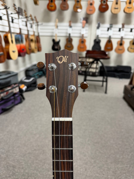 Oli L-BM-S Solid Mahogany Satin Baritone Ukulele w/Case
