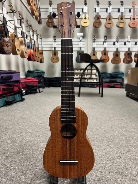 Millar TM-210L Solid Mahogany Soprano Long Neck Ukulele