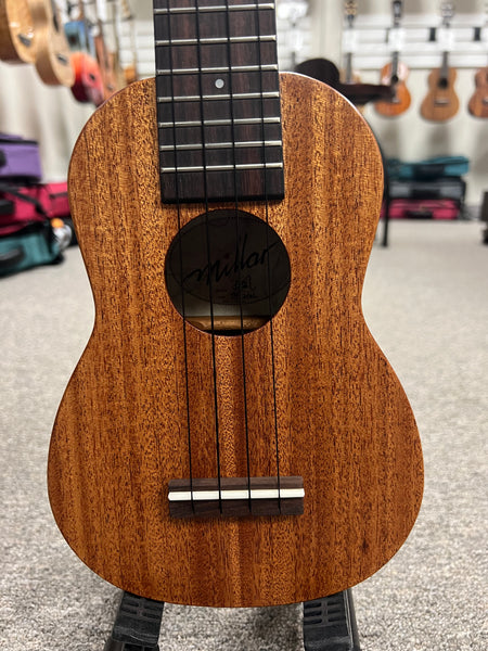 Millar TM-210L Solid Mahogany Soprano Long Neck Ukulele