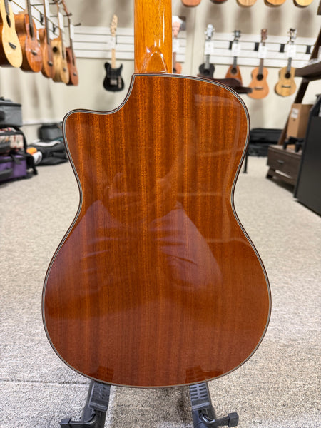 Ohana BK-35GCE Solid Mahogany Electric Baritone Ukulele - Cutaway