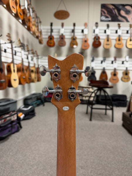 Makaio MSMBS-10E Steel String Spalted Mango Electric Baritone Ukulele w/Case