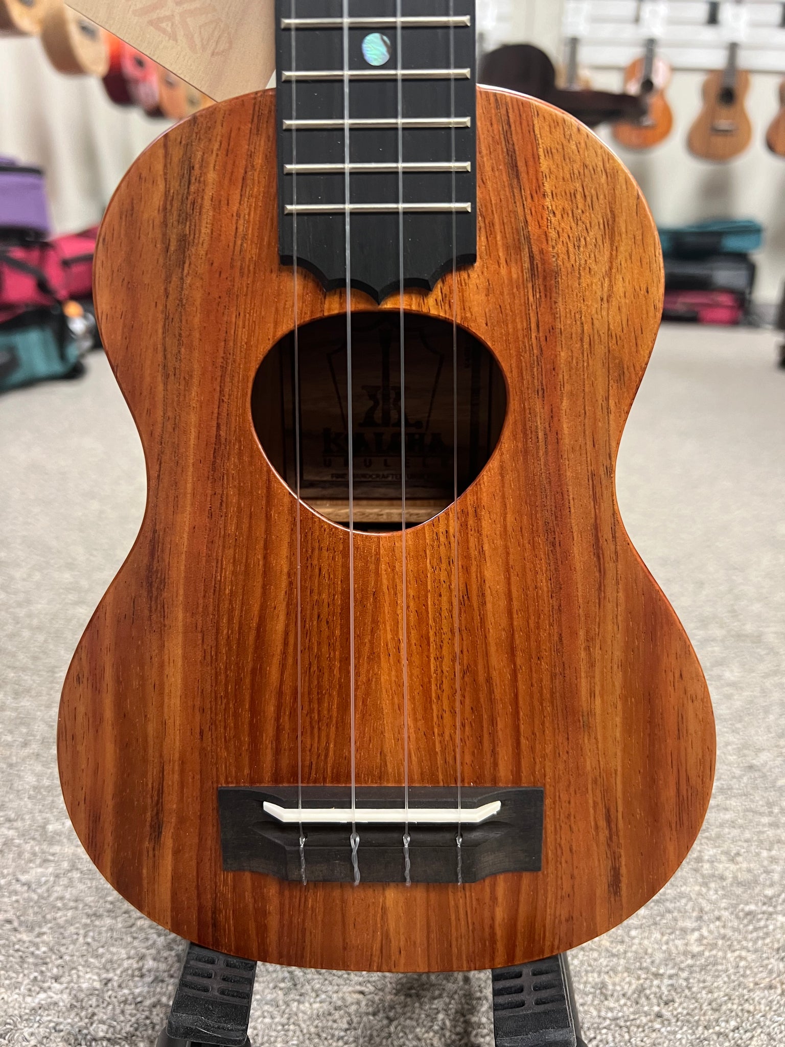 KoAloha KSM-10 Solid Koa Pikake Soprano Ukulele w/Case #2 - Made in Hawaii