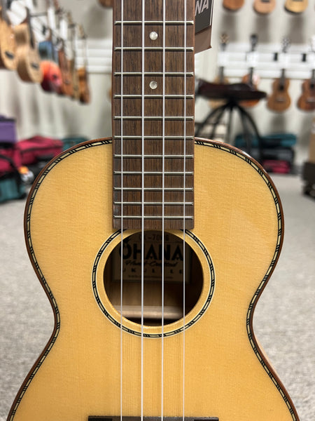 OHANA CK-70WG Concert Ukulele - Solid Spruce/Willow Wood