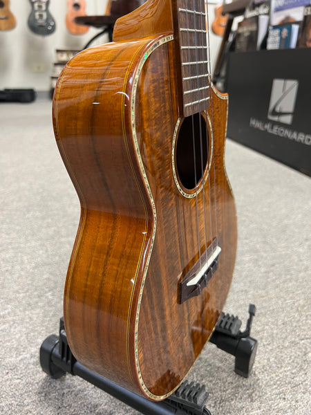 OHANA TK-7 Solid Acacia Tenor Ukulele w/Cutaway