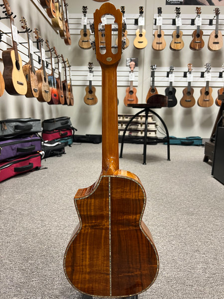 OHANA TK-7 Solid Acacia Tenor Ukulele w/Cutaway