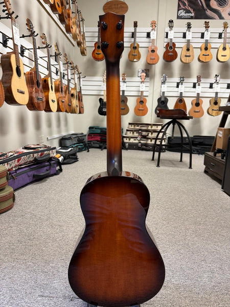 Oli X1SP-BMH-VB Solid Mahogany Baritone Ukulele w/Case - Vintage Burst