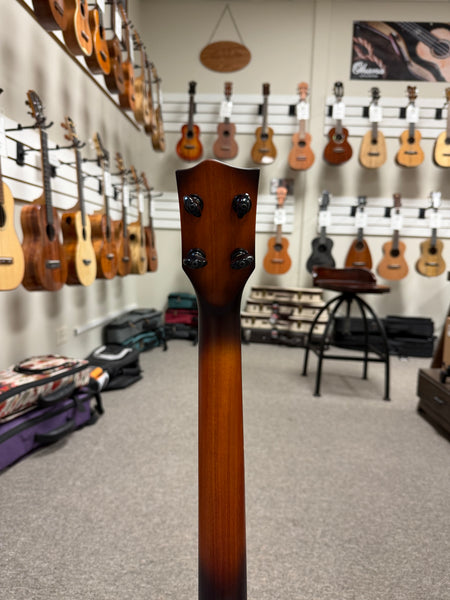 Oli X1SP-BMH-VB Solid Mahogany Baritone Ukulele w/Case - Vintage Burst