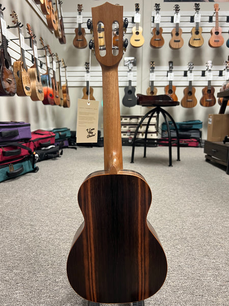 OHANA CK-50ME Concert Ukulele - Solid Cedar/Striped Ebony