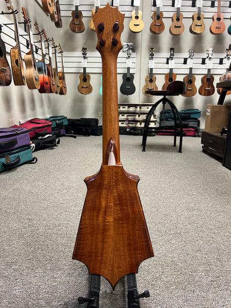 KoAloha Pops Made Custom Solid Koa Sceptre Tenor Ukulele w/Case - Made in Hawaii