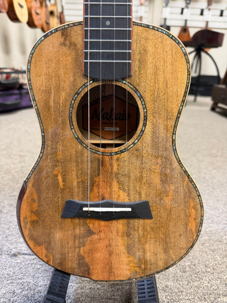 Makaio MSMT-20 Solid Spalted Mango Tenor Ukulele w/Case #1 - Comfort Armrest