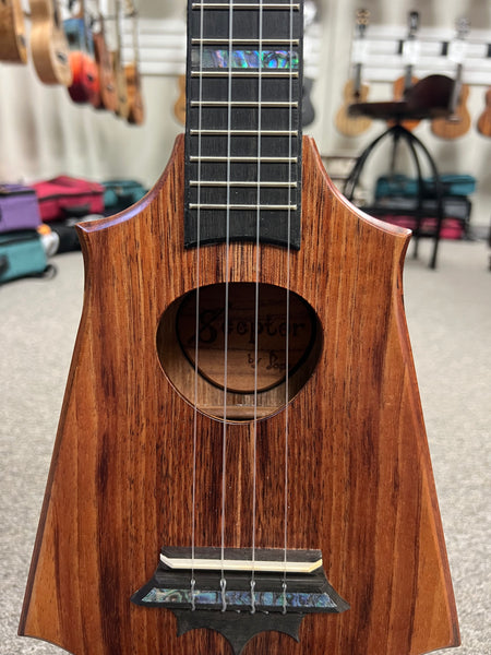 KoAloha Pops Made Custom Solid Koa Sceptre Concert Ukulele - Made in Hawaii