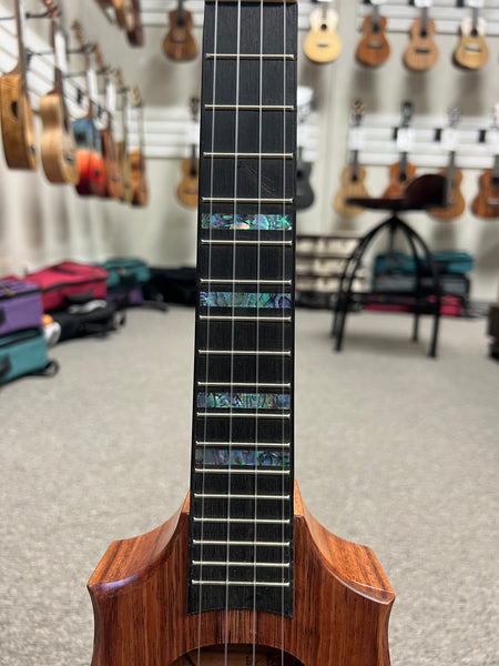 KoAloha Pops Made Custom Solid Koa Sceptre Concert Ukulele - Made in Hawaii