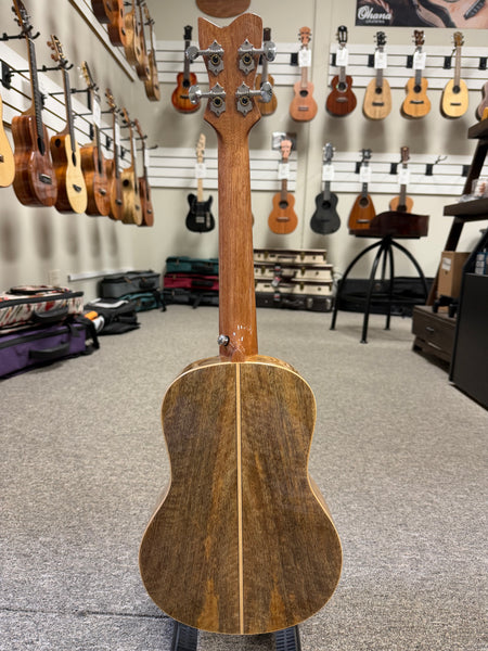 Makaio MSMT-20 Solid Spalted Mango Tenor Ukulele w/Case #1 - Comfort Armrest