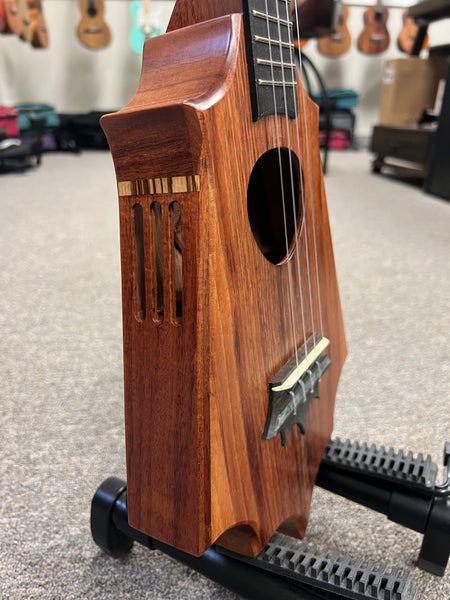 KoAloha Pops Made Custom Solid Koa Sceptre Concert Ukulele - Made in Hawaii