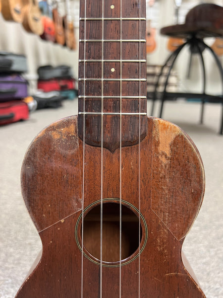 Vintage 1930's Martin Solid Mahogany Soprano Ukulele w/Case - Pre Loved