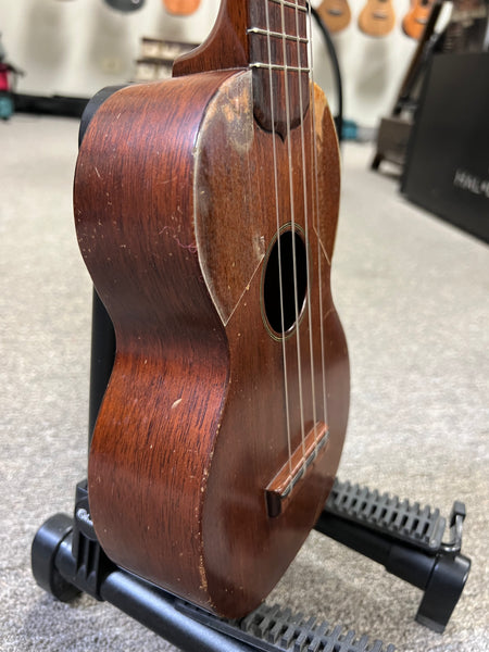 Vintage 1930's Martin Solid Mahogany Soprano Ukulele w/Case - Pre Loved