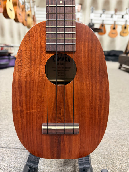 Kamaka HP-1L Solid Koa Pineapple Soprano Long Neck Ukulele w/Case - Made in Hawaii