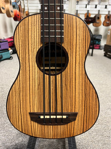 KALA Zebrawood U-Bass -  Kala Ubass Zebrawood Acoustic/Electric w/Case