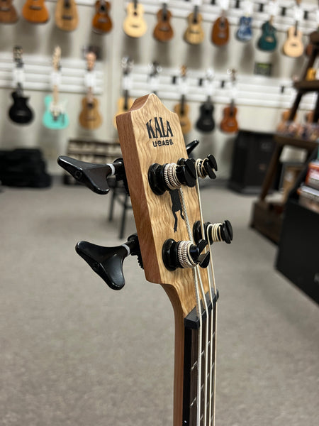 KALA Quilted Ash Acoustic-Electric U-Bass w/Case - UBASS-QA-FS