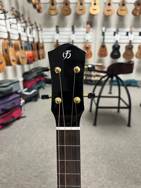 Flight Nora Solid Spruce/Mahogany Steel String Electric Baritone Ukulele w/Case