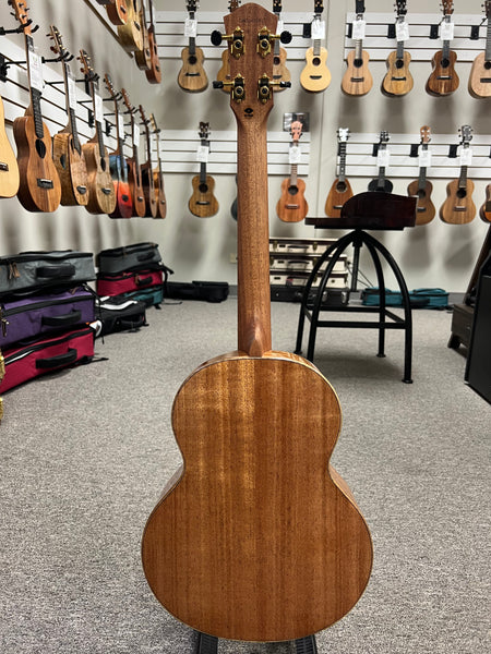 Flight Nora Solid Spruce/Mahogany Steel String Electric Baritone Ukulele w/Case