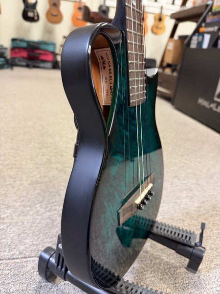 KALA Revelator Horizon Mango Blue Lagoon Electric Tenor Ukulele w/Case - Pre Loved