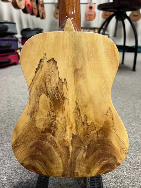 Romero Creations Solid Spalted Mango Soprano Ukulele w/Case - Large Body -RC-S-MG