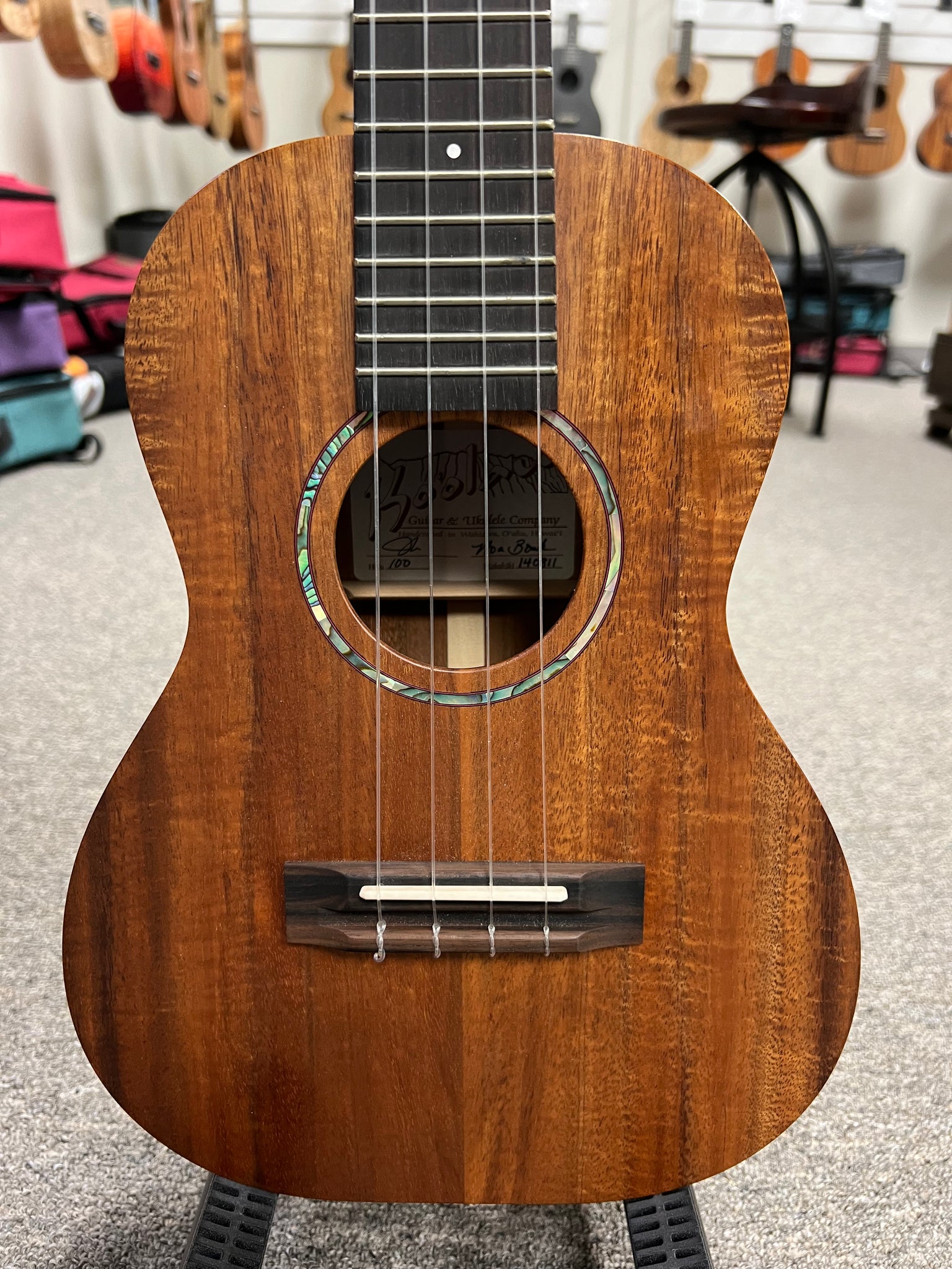 Ko'olau T100 Solid Koa Tenor Ukulele w/Case - Pre Loved - Satin Finish