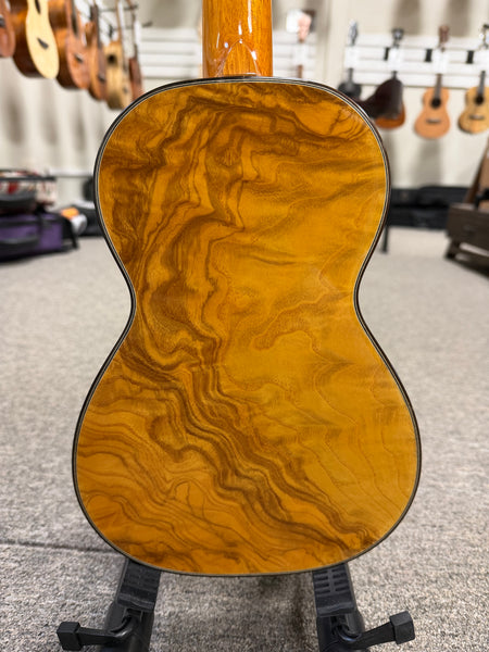 OHANA CK-150SMP Spalted Maple Concert Ukulele - Bevel Armrest