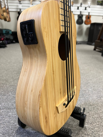 KALA Solid Bamboo U-Bass w/Case - UBASS-BMB-FS - Aloha City Ukes