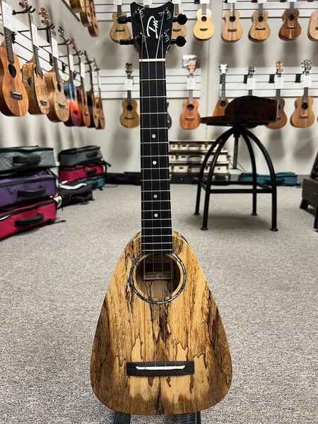 Romero Creations Solid Spalted Mango Tiny Tenor Ukulele w/Case