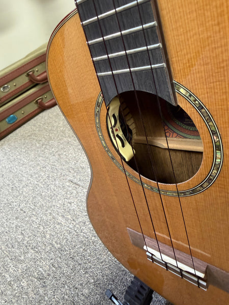 Flight Diana TE Electric Tenor Ukulele w/Case - Solid Cedar/Walnut