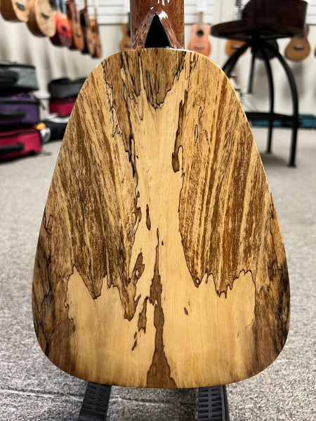 Romero Creations Solid Spalted Mango Tiny Tenor Ukulele w/Case