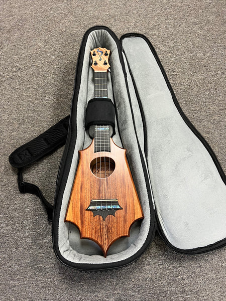 KoAloha Pops Made Custom Solid Koa Sceptre Concert Ukulele - Made in Hawaii